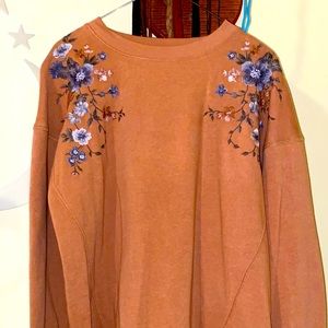 american eagle embroidered sweatshirt